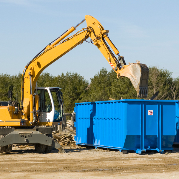 how does a residential dumpster rental service work in Hillside